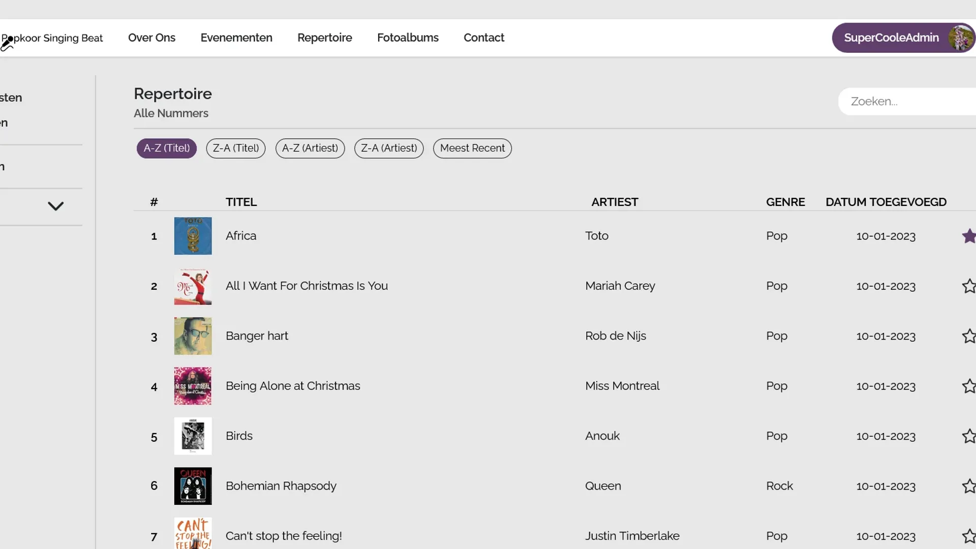 Oefenplatform Popkoor Singing Beat